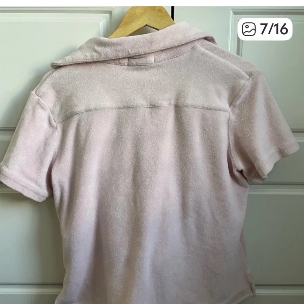 Frankies Bikinis Terry Cloth Top Only